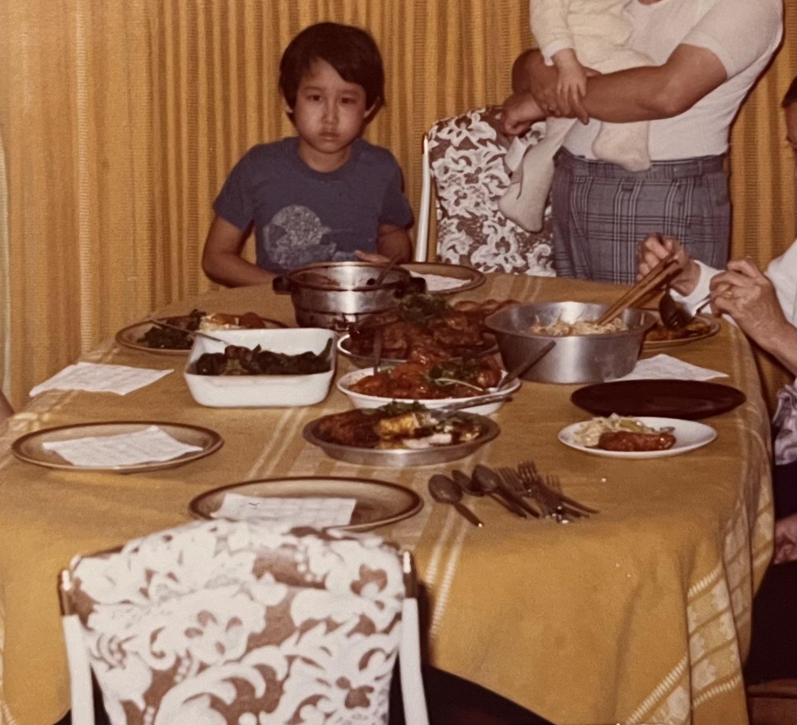 Food on the table and warmth in the heart.