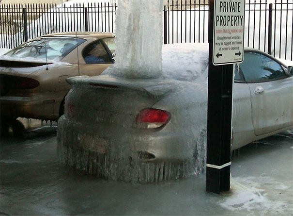 Maybe listen next time they tell you not to park there.