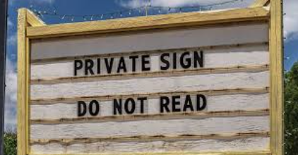 Too late, you just broke the law.