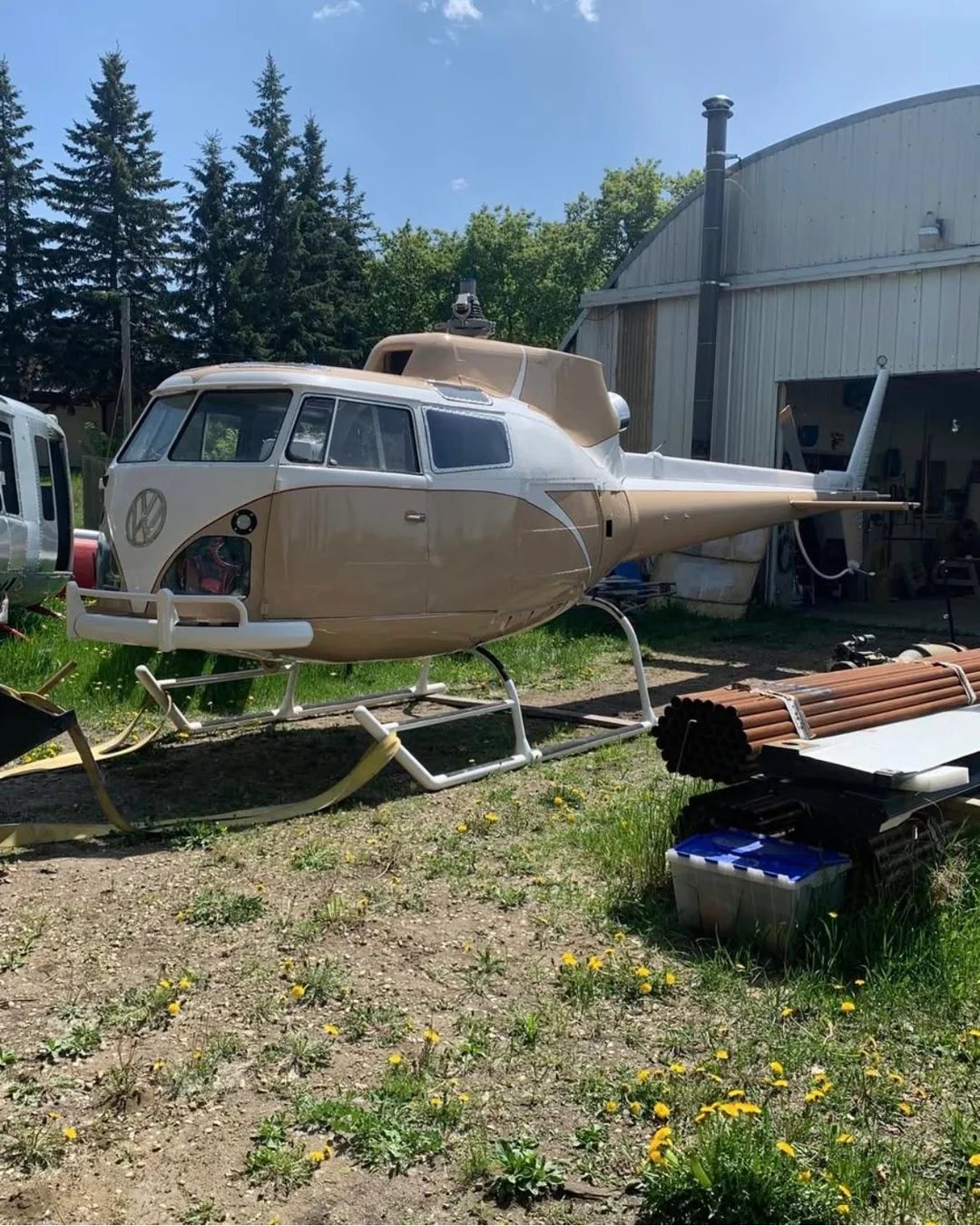 When the aircraft goes hippie.