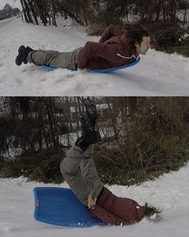 Face First, Of Course