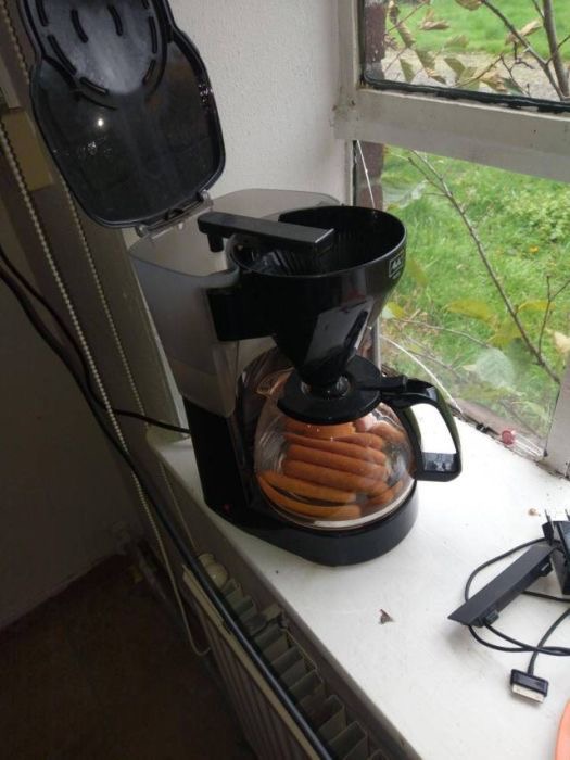 Espresso? No. Wieners? Absolutely.