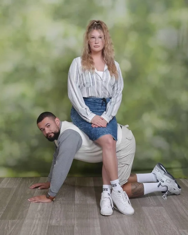 Using your partner as furniture is all the rage.