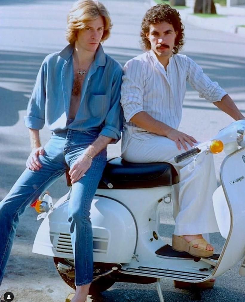 Denim for days and a scooter for two.