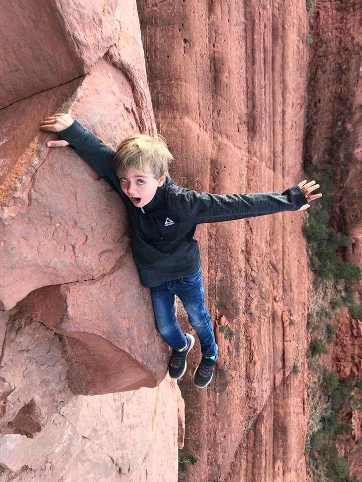 Mom said don’t play near the edge.