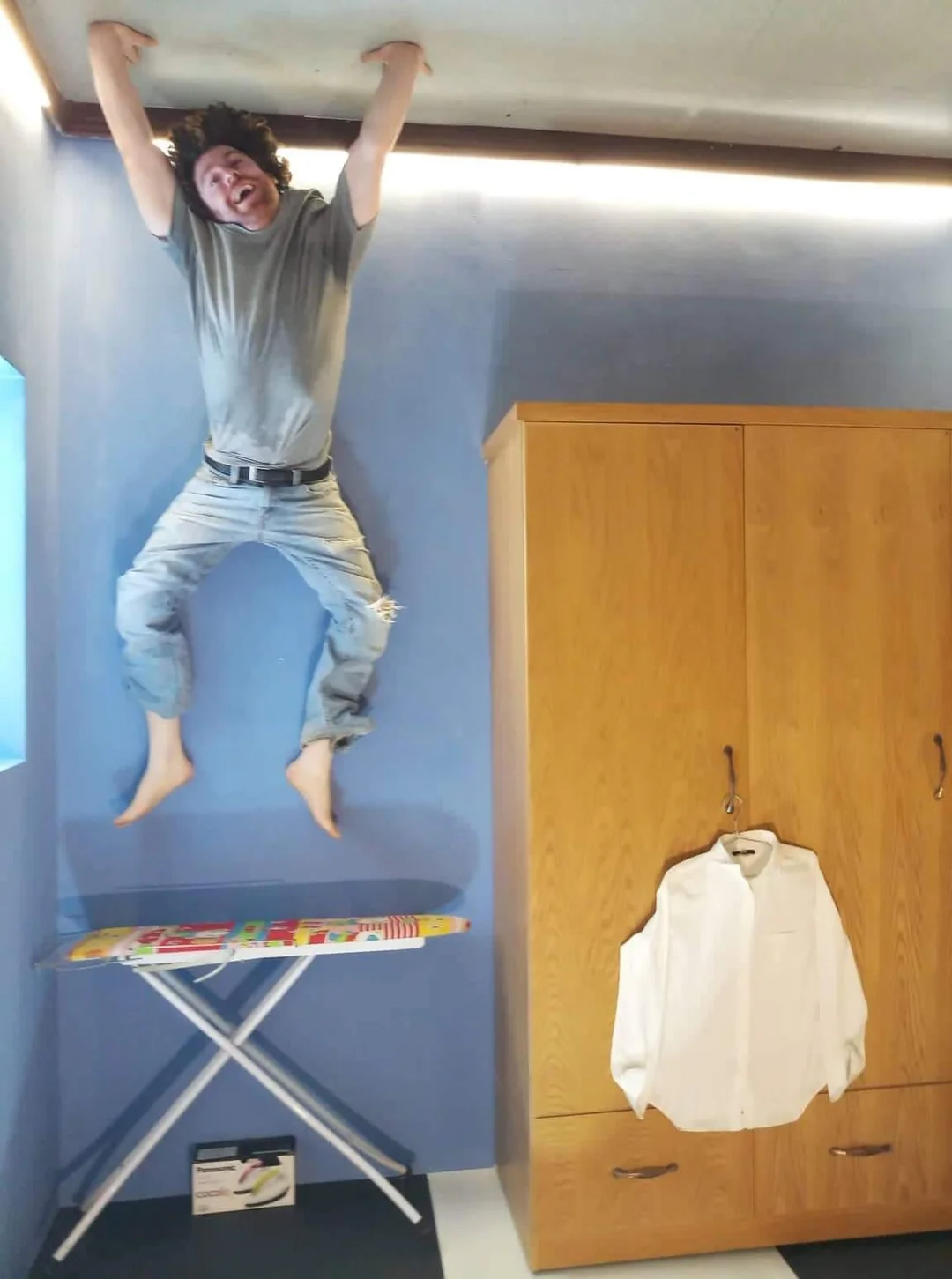 When you tell gravity to hang tight.