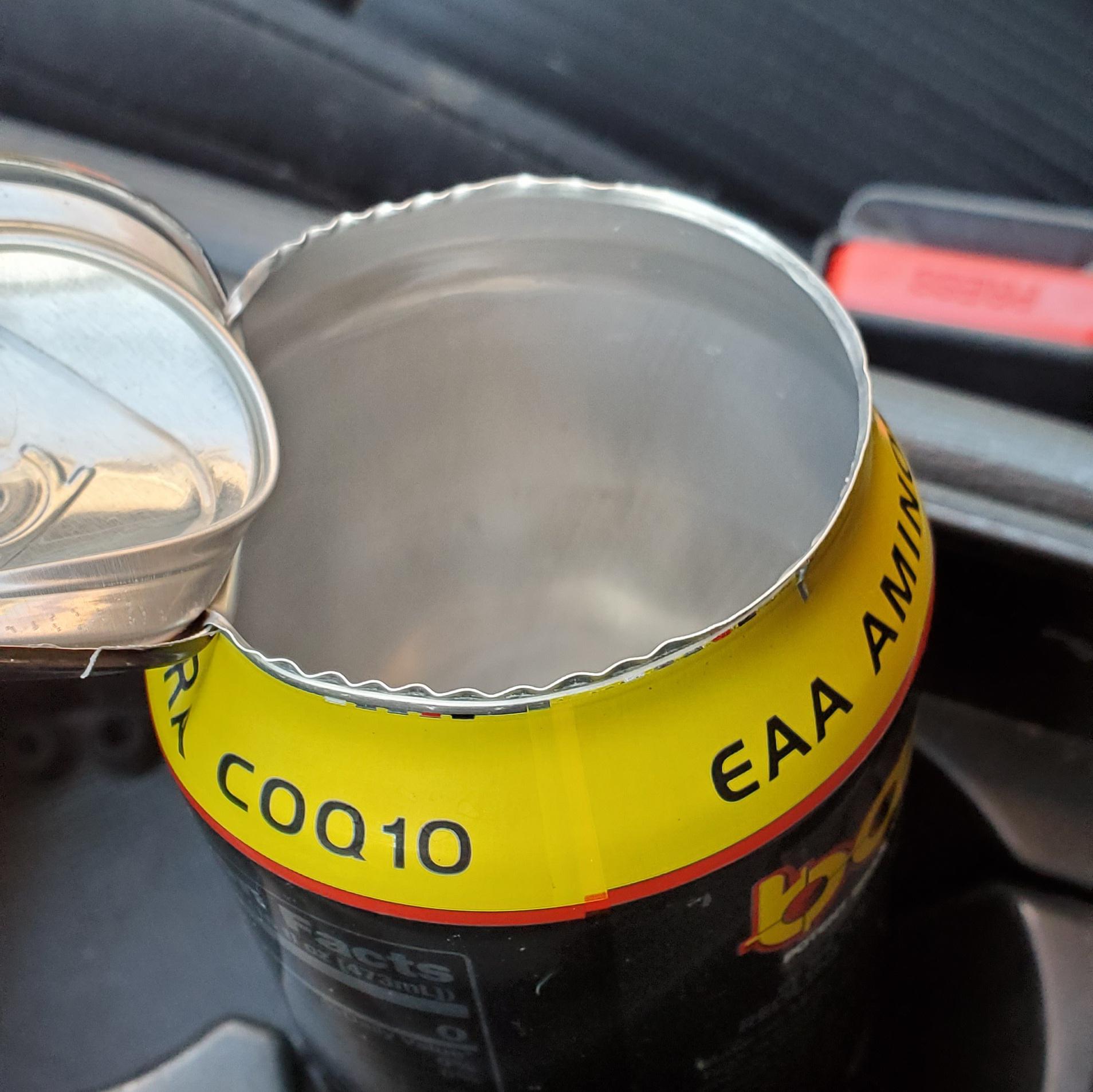 Half-finished energy drink