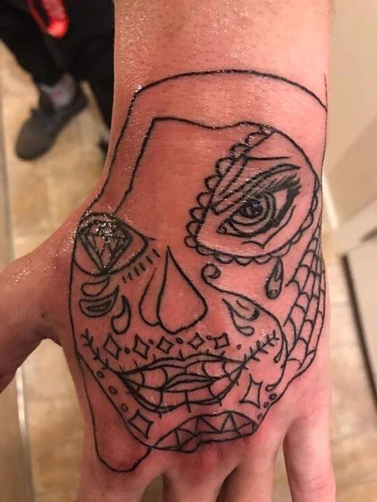 A cry for help in sharpie.