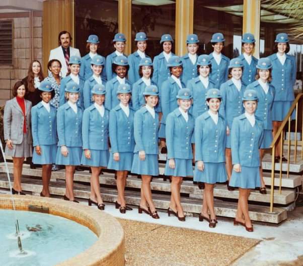 Blue skies and blue uniforms.