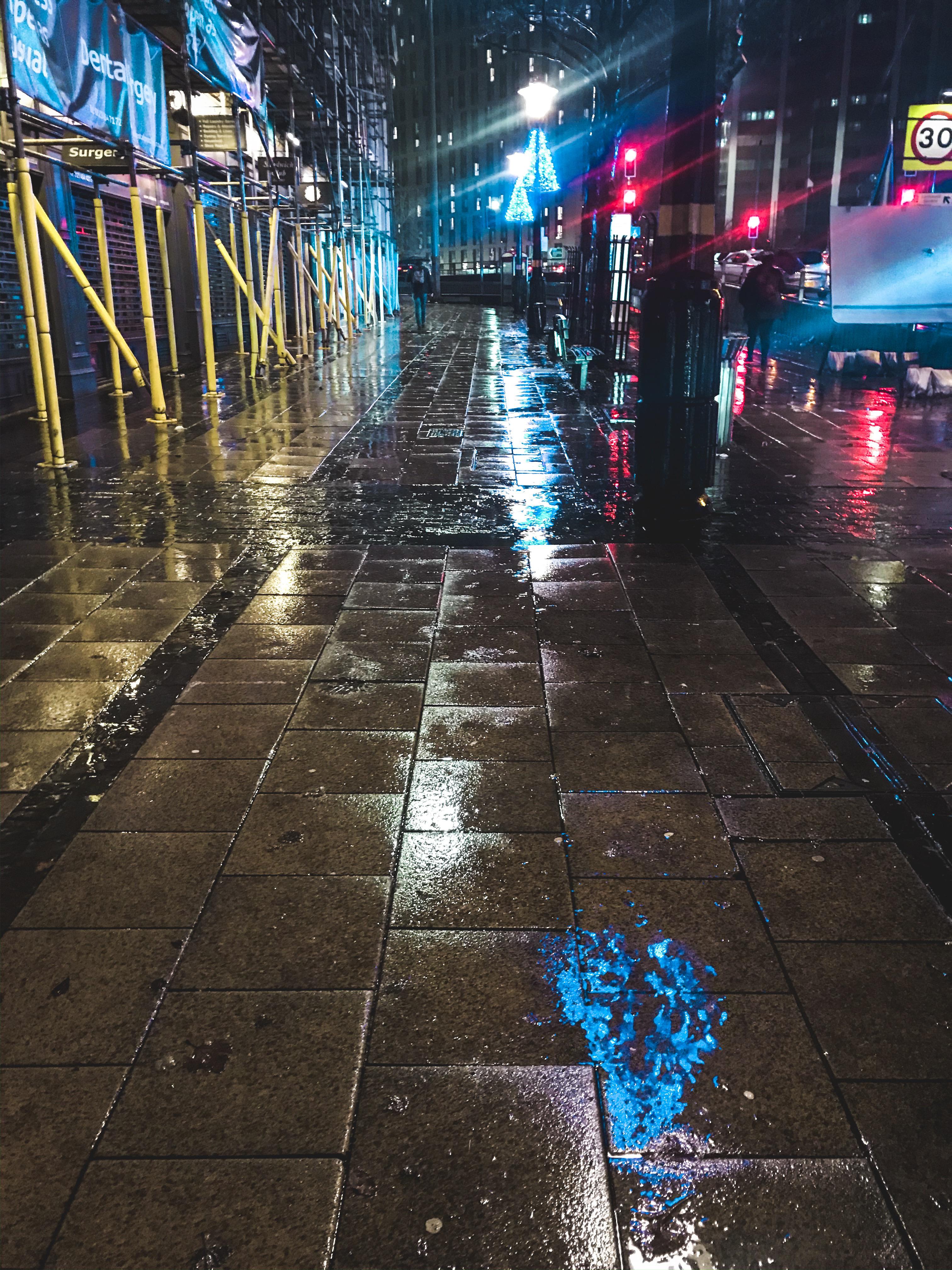 Loose tiles after rain