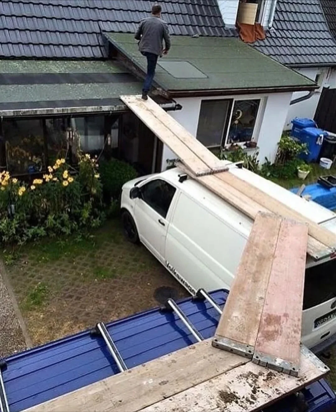 Just making my way inside.