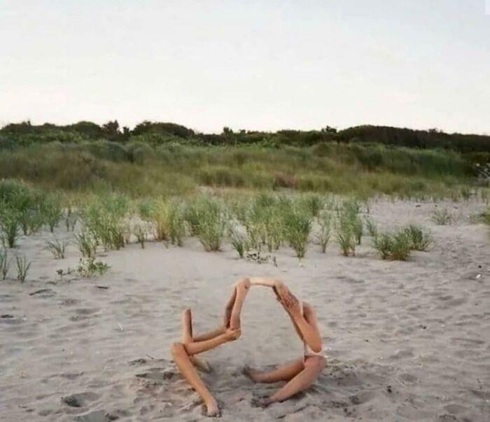 A normal day at the beach, maybe.