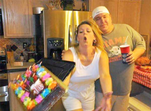 Baked a cake but no one was able to taste it.