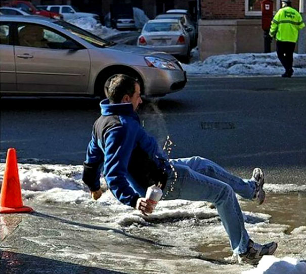 Grab and go, but he went too far.