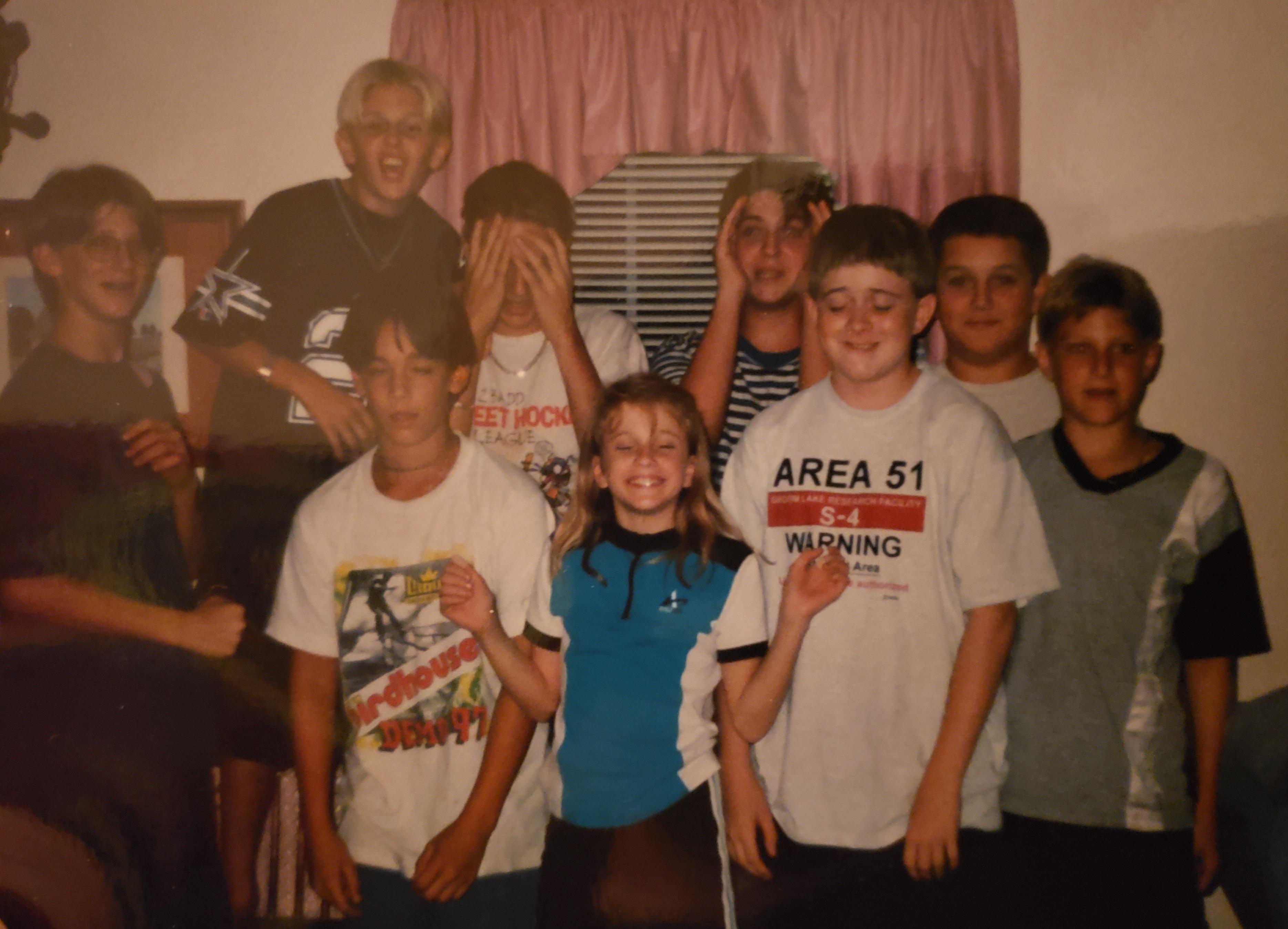 Just your normal 90s sleepover.