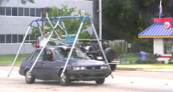 Swing Set Car Trap