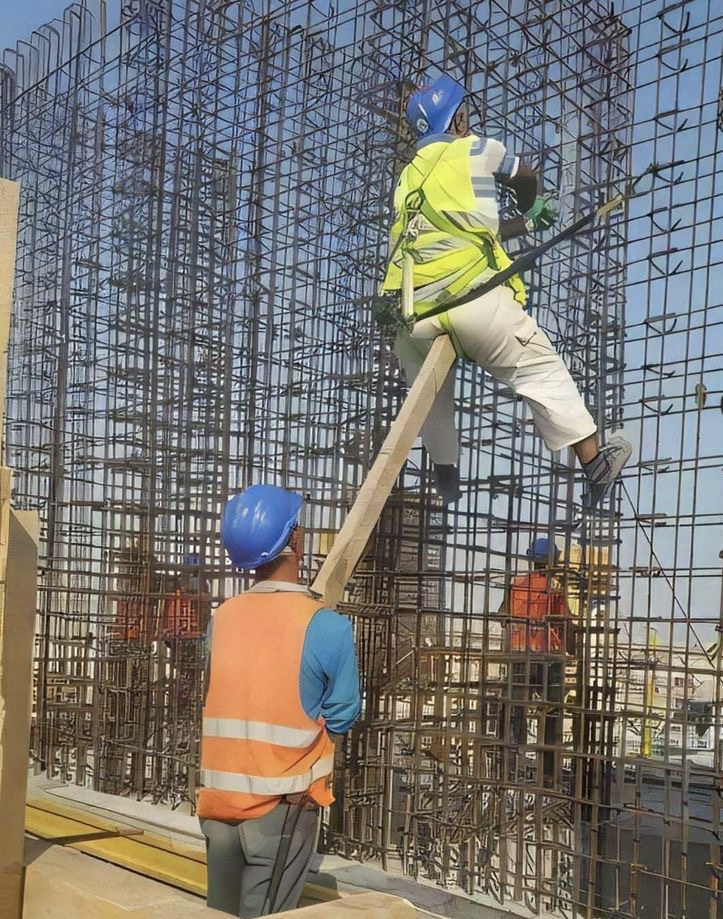 Construction Trust Fall