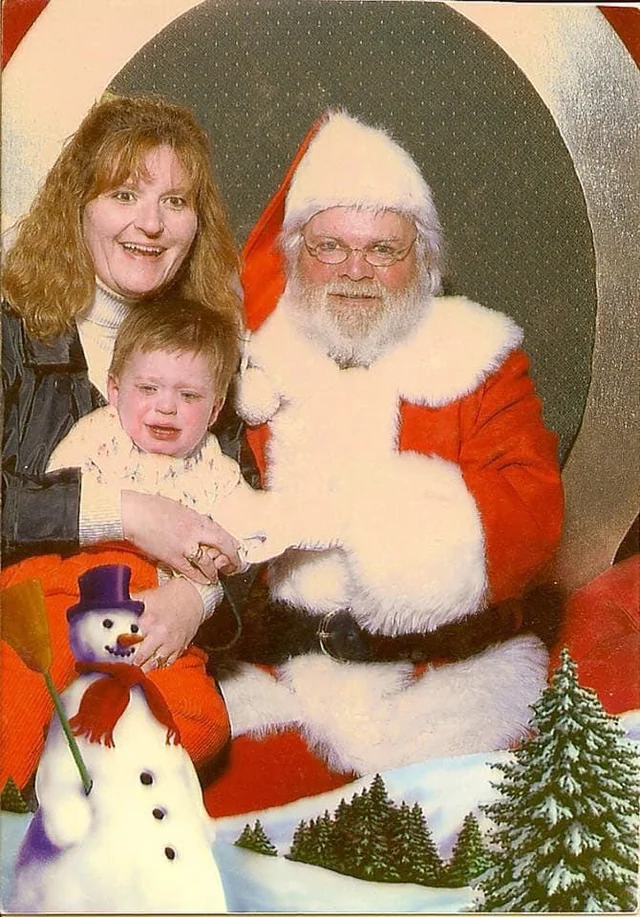 Mom's having the best day ever. The kid not so much.