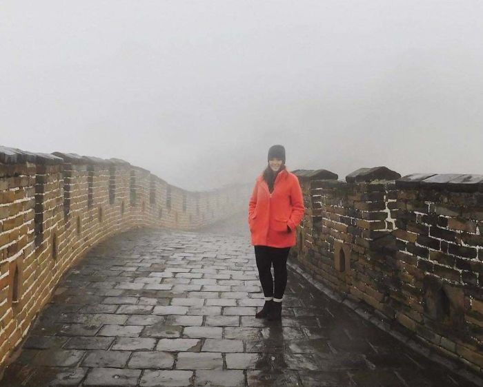 The Great Wall but the fog was the wonder.