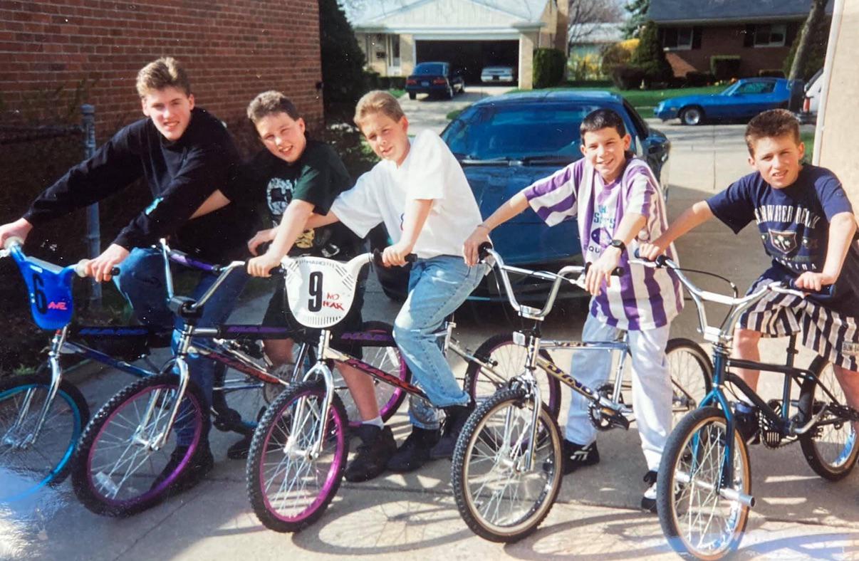Friendship was all about riding bikes together.