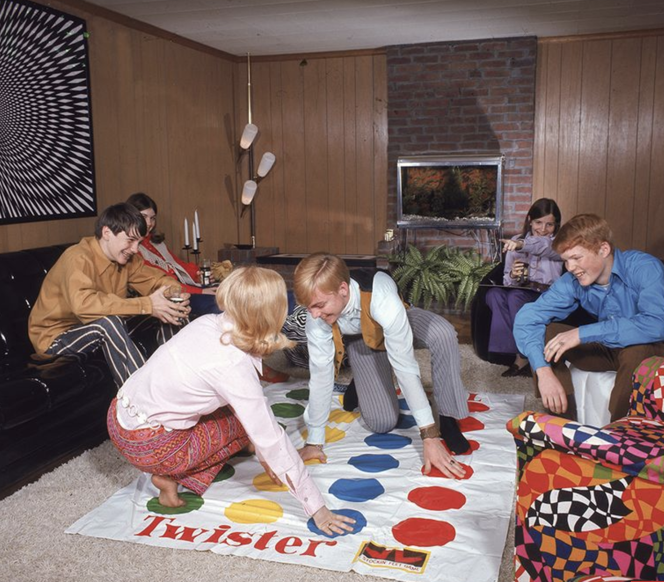 Games like Twister were all the hype.