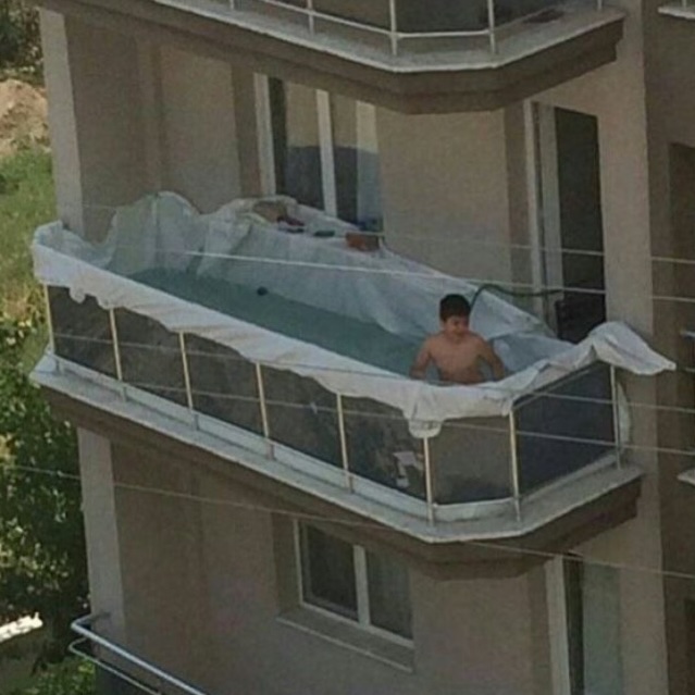 Confidence and a tarp is al that's needed.