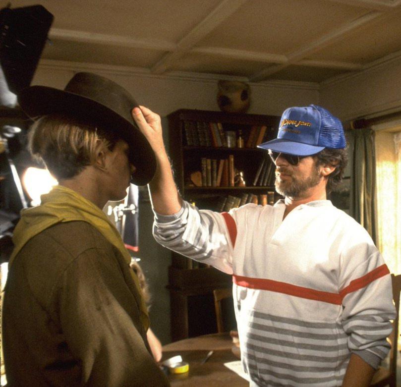 Spielberg passing the fedora to the next generation.
