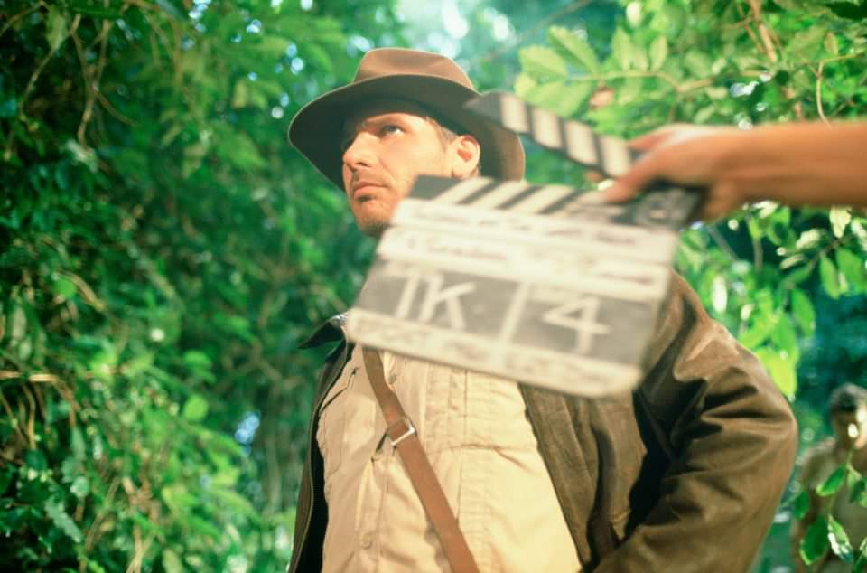 A look that says it all. Once the clapperboard hits, it's showtime.