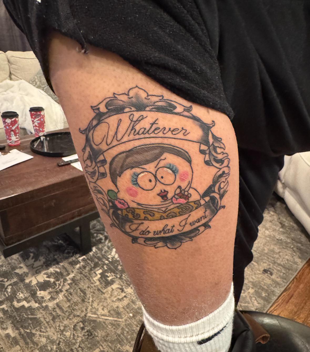 Tattoo designed with severe lack of judgement.