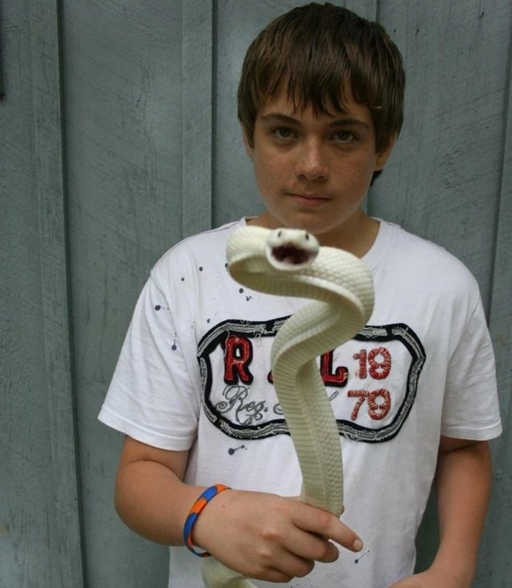 Smiling through the danger.