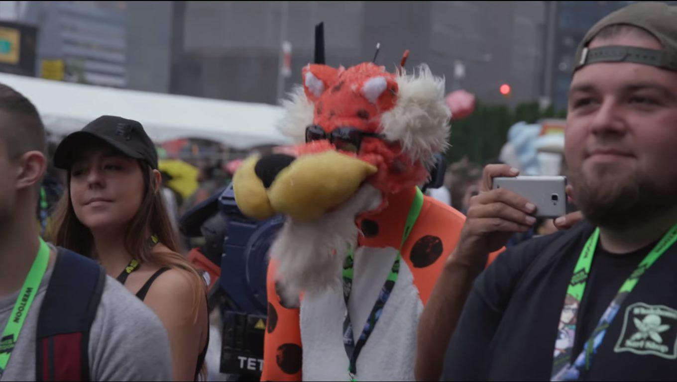 Once he walks in, he's stealing all the glances.