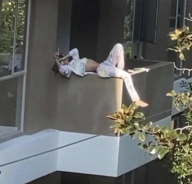 Living on the edge, literally.