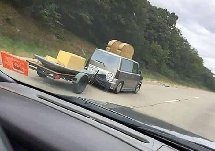 If you get hungry on the road, they have butter in the back.