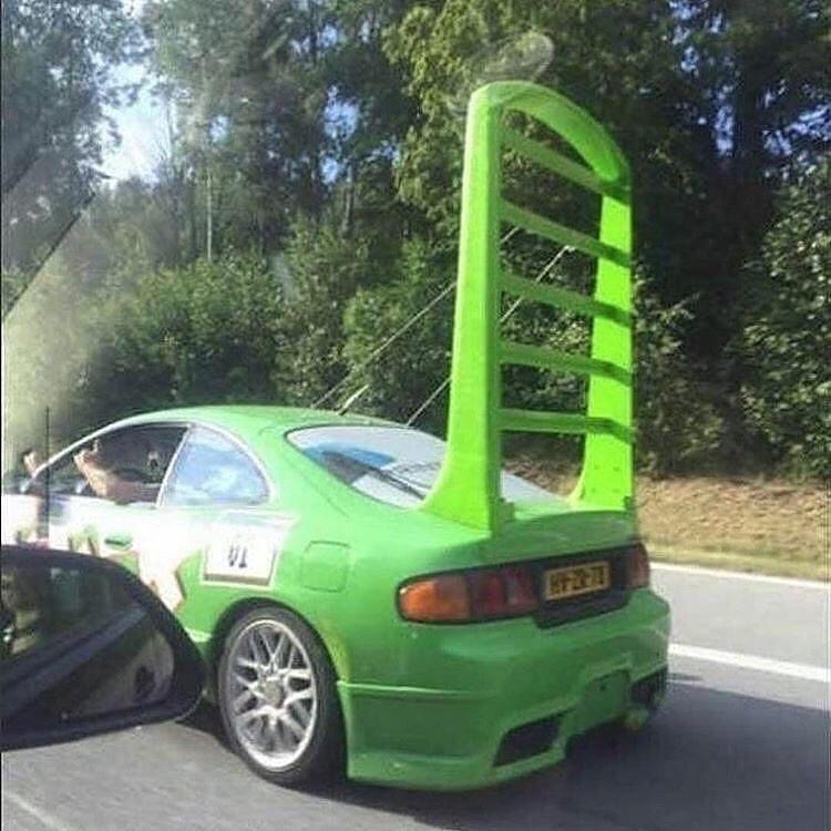 A spoiler or a double bunk bed?