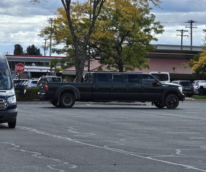 Someone bough a limo and thought it wasn't enough.