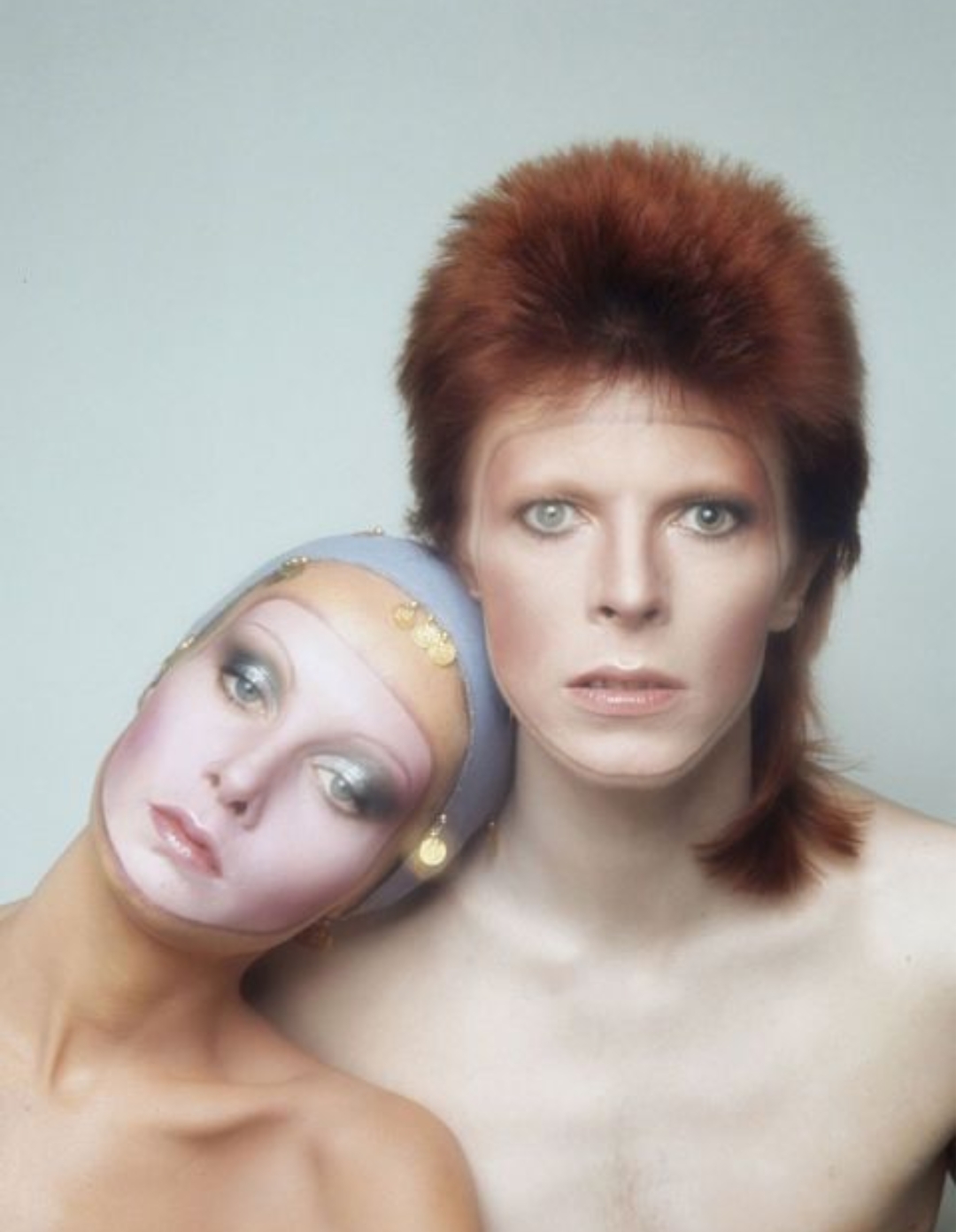 With David Bowie, the faces of reinvention.