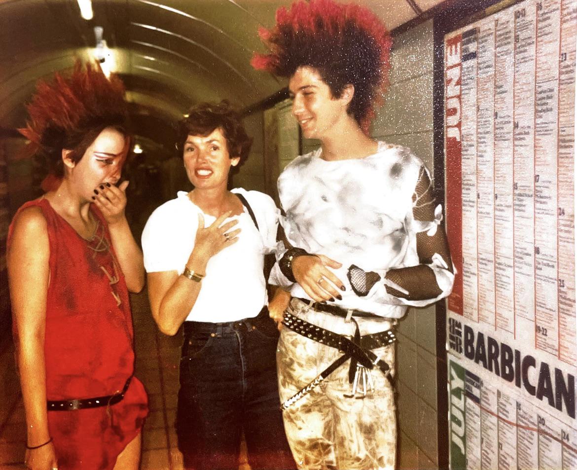 A portrait of true punks on the London tube.