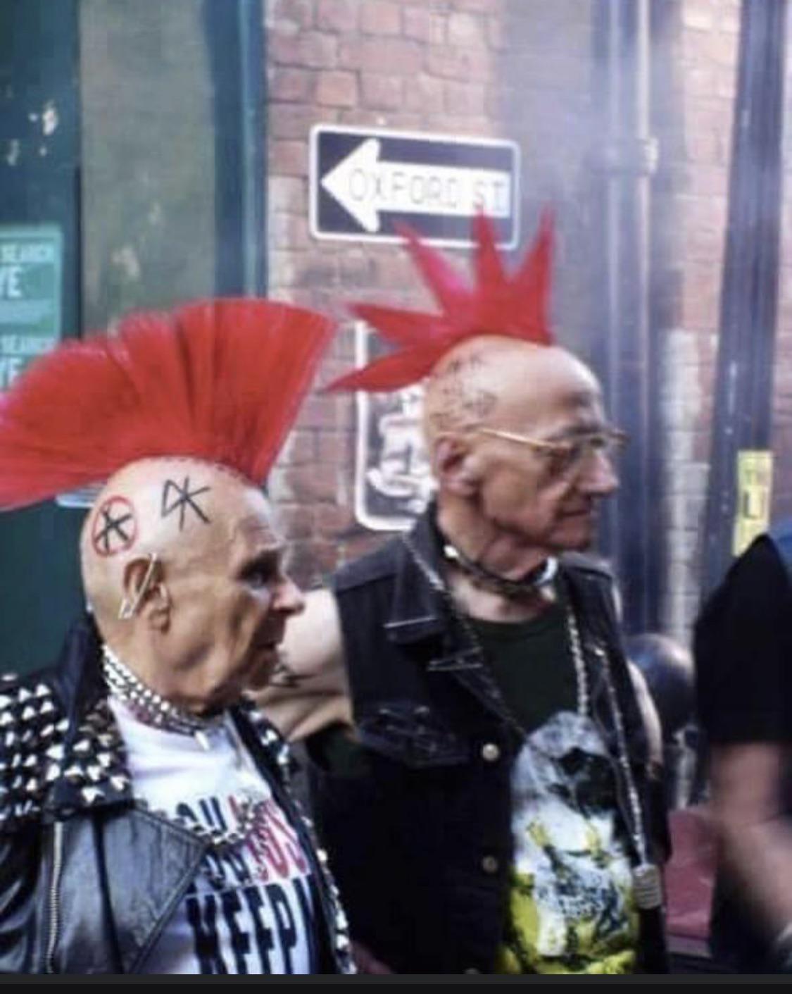 The people grow old but the mohawks grow tall.