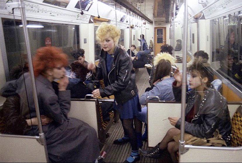 Punk rides the night train.
