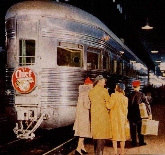 The platform farewell that meant the journey began.