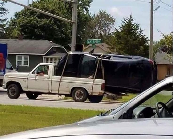 Pickup Truck Towing a Whole Car: Why Not?