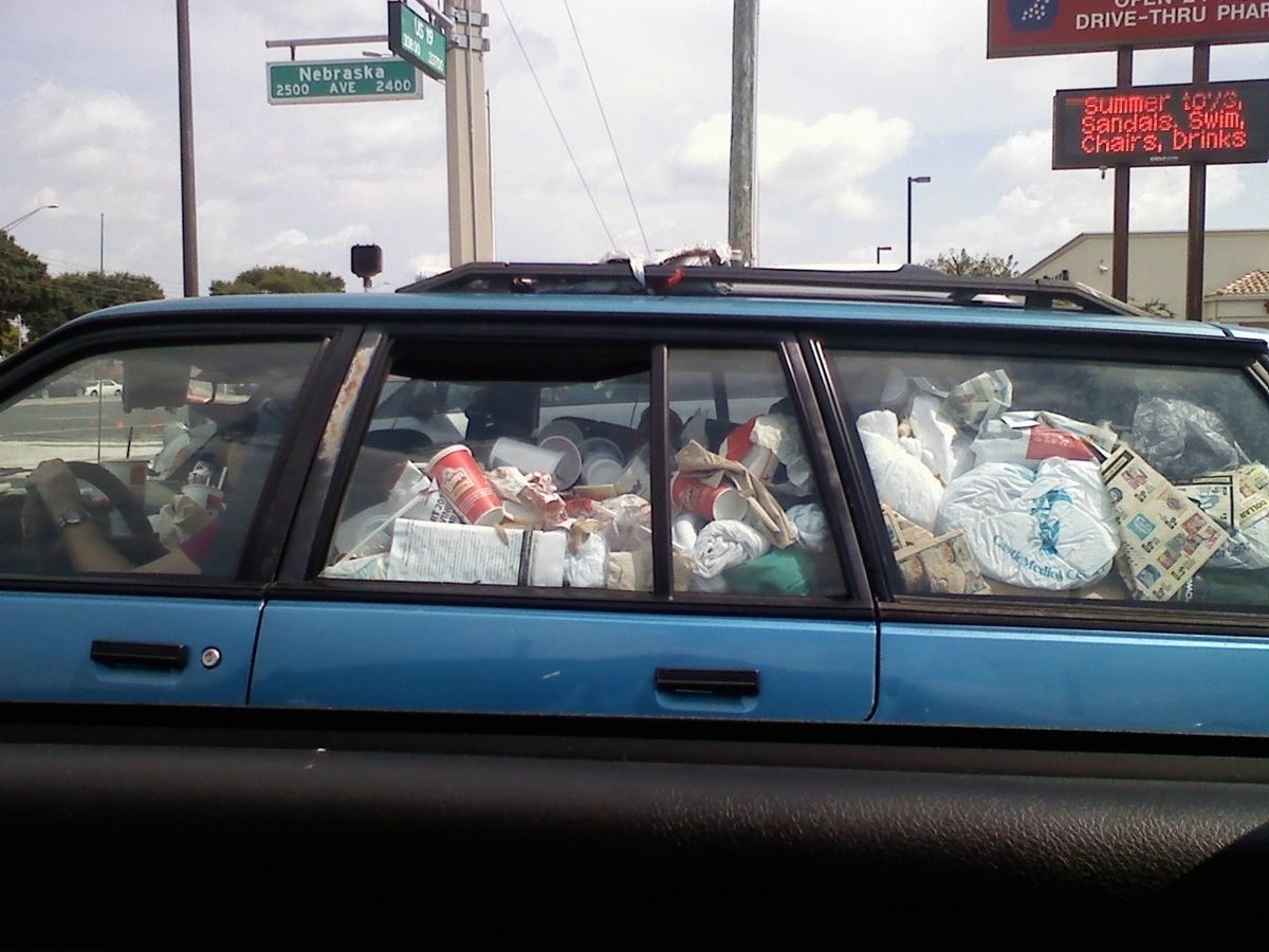 Car Full of Trash