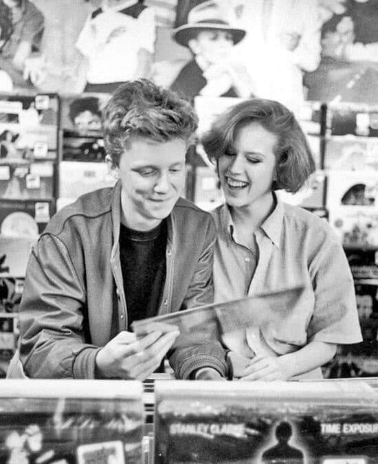 Molly Ringwald and Anthony Michael Hall