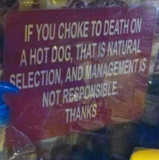 Hot dog hazard