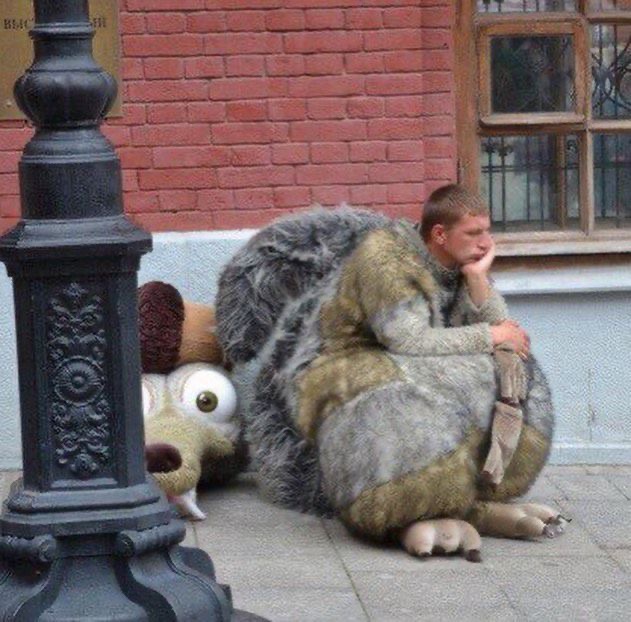 Exhausted Ice Age Squirrel