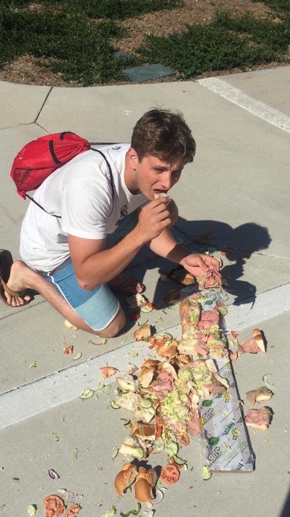 Subway Sandwich Hits Pavement