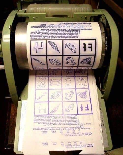 The smell of mimeograph paper