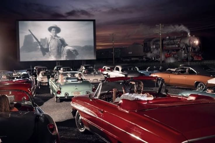 Drive-in theaters with tinny window speakers