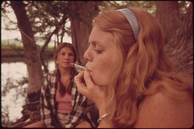 Girls smoking