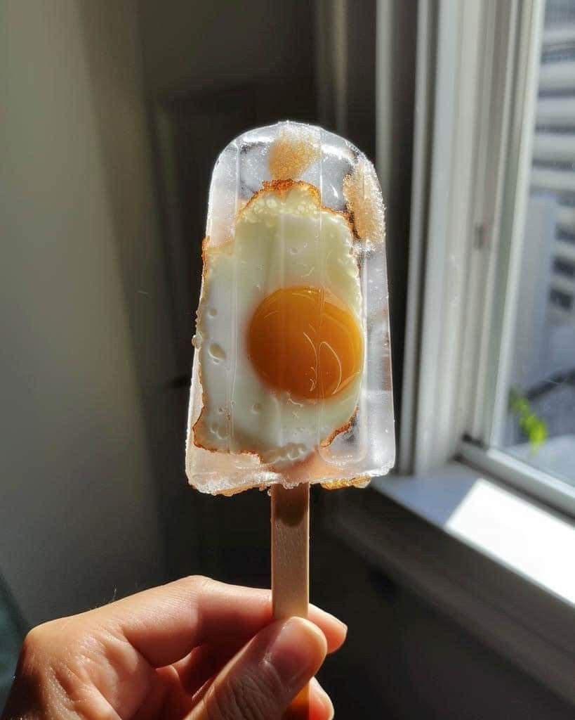 Sunny-Side Ice Cream Stick